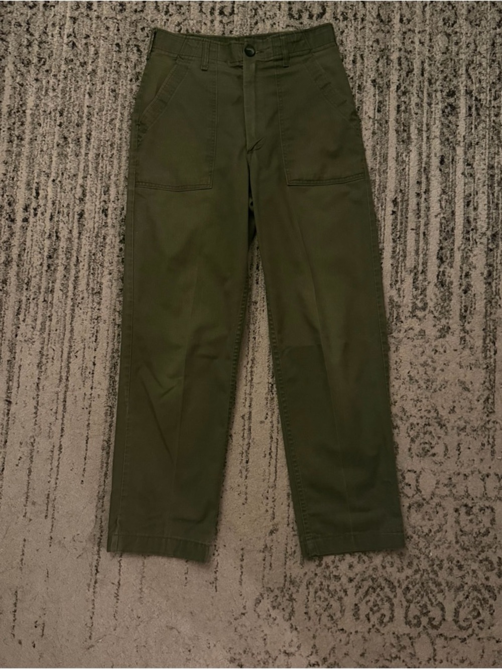 Vintage Men's Olive Green Utility Military OG 507 Pants Size 29 x 28
